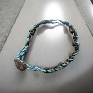 Blue and copper bracelet